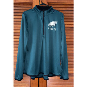 Philadelphia Eagles NFL Fanatics 1/4 Zip Pullover Fleece Jacket Women’s Size S